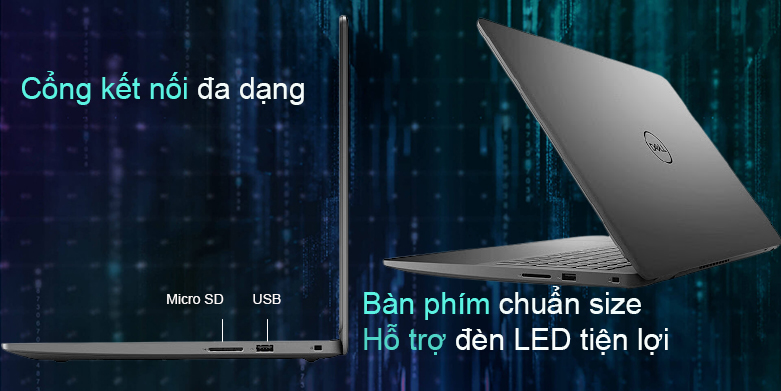 Laptop Dell Inspiron 15 3501 (N3501C-P90F002N3501C) | Cổng kết nối đa dạng