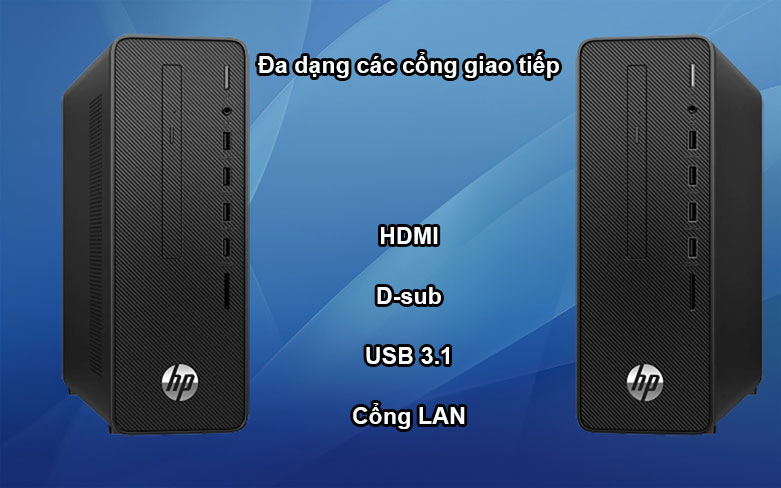 Máy tính PC HP 280 Pro G5 SFF (33T41PA) | Đa dạng các cổng giao tiếp