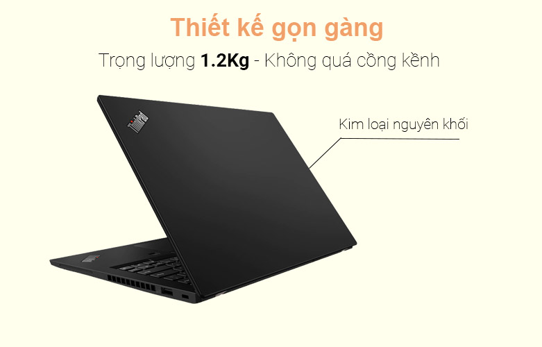 Laptop Lenovo Thinkpad X13 20T2S01E00 | Thiết kế gọn gàng