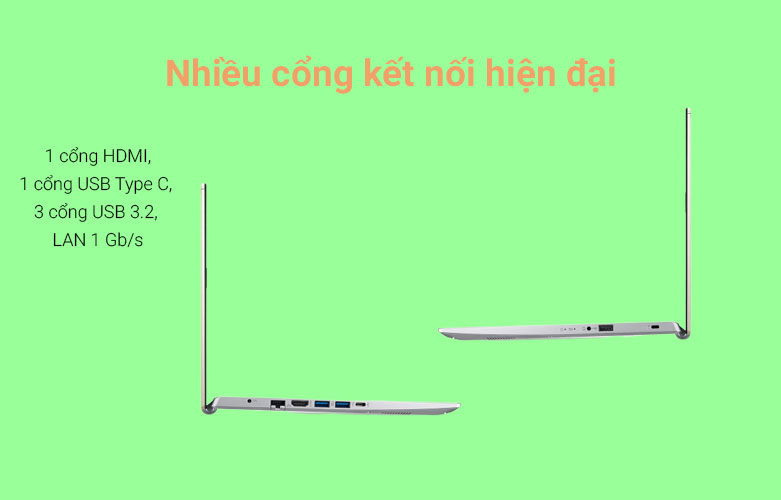 Laptop Acer Aspire 5 A514-54-51RB | Nhiều cổng kết nối