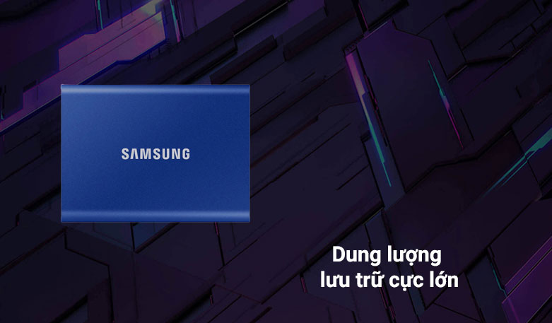 Ổ cứng di động SSD Samsung Portable T7 Non Touch 1TB 2.5" (MU-PC1T0H/WW)  | Dung lượng lưu trữ cực lớn