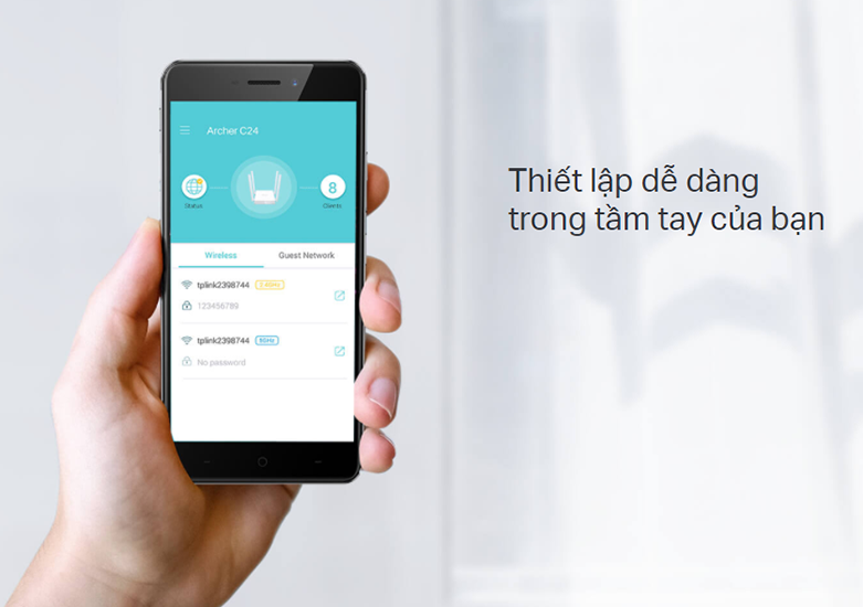 Thiết bị Router Wifi TPLink Archer C24 | Thiết lập dễ dàng 