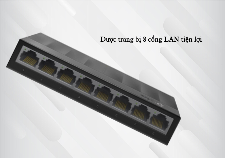 Switch TP-Link LS1008G | Trang bị 8 cổng LAN tiện lợi