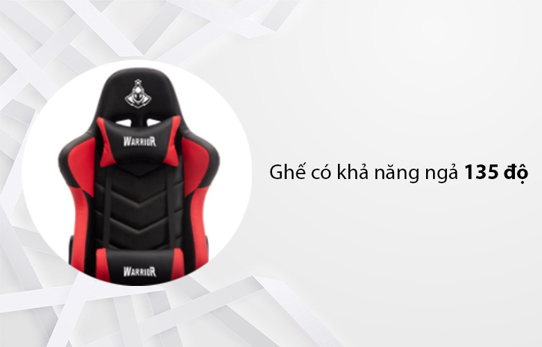 Ghế Warrior - Raider Series - WGC206 - (Đỏ, Đen) | Ghế có khả năng ngả 135 độ