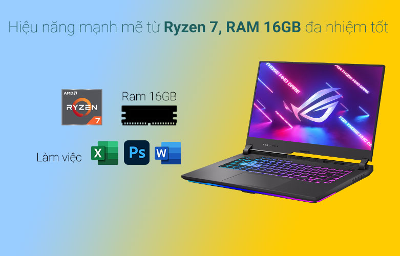 Laptop Asus Rog Strix G15 G513IE-HN192W | Hiệu năng mạnh mẽ