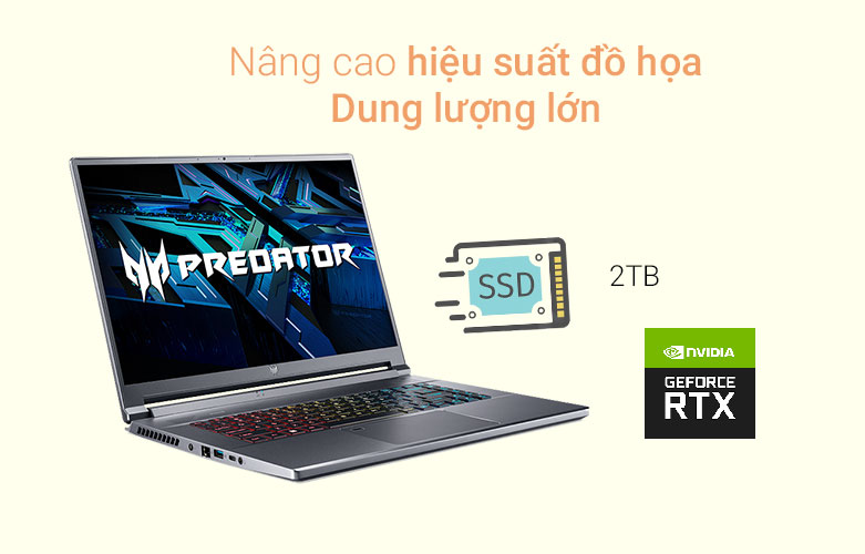 Máy tính xách tay Acer Predator Triton 500 | Nâng cao hiệu suất mượt mà