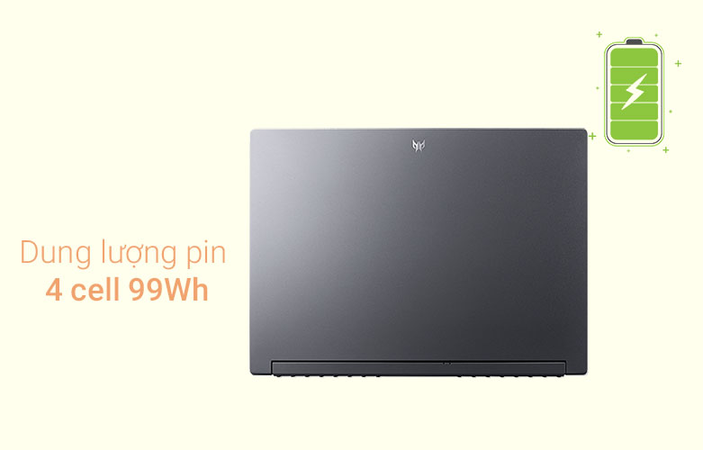 Máy tính xách tay Acer Predator Triton 500 | Thời lượng pin 4 cell