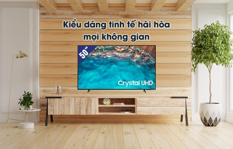 Samsung Crystal UHD 4K 50 inch 50BU8000 | Kiểu dáng chuyên nghiệp