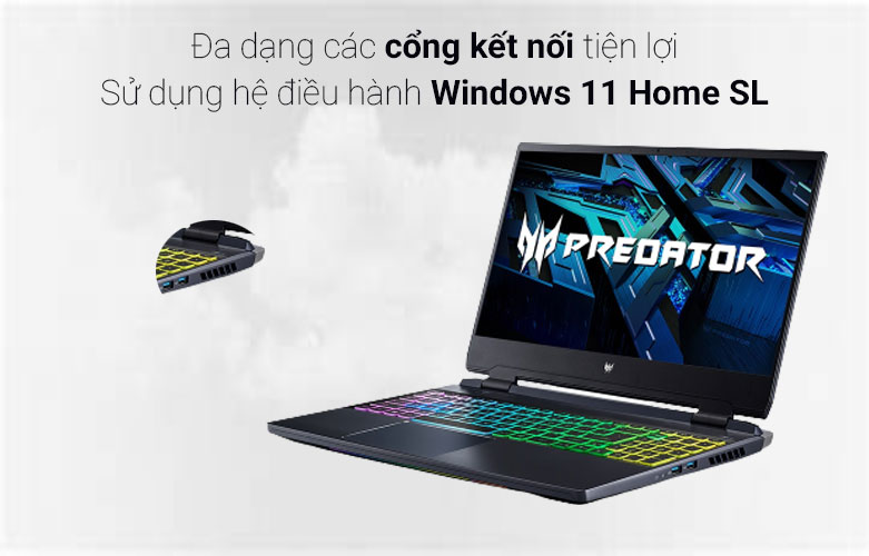 Acer Predator Helios 300 PH315-55-76KG NH.QGPSV.001 | Đa dạng cổng kết nối