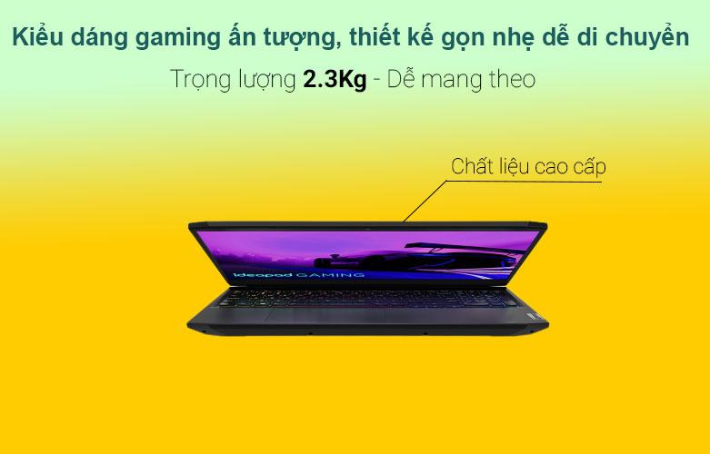 Laptop Lenovo IdeaPad Gaming 3 15IHU6-82K100KLVN - Kiểu dáng ấn tượng