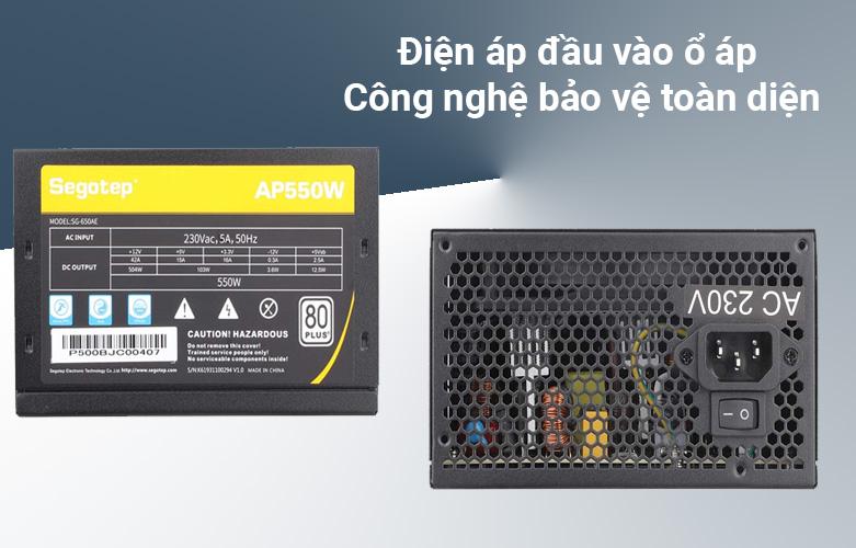 Nguồn máy tính Segotep SG - 650A - 550W - 80 Plus | Đầu áp vào ổ áp