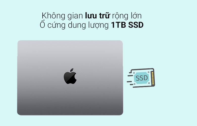  MacBook Pro 14 inch Z15H000VQ - Không gian lưu trữ lớn