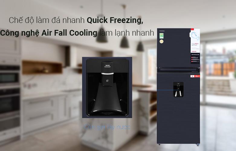 Toshiba Inverter 311 lít GR-RT395WE-PMV(06)-MG - Chế độ làm đá siêu nhanh