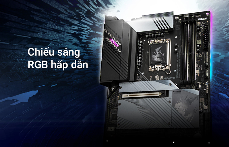 Bo mạch chính/ Mainboard Gigabyte Z690 A ELITE AX DDR4 | Chiếu sáng RGB hấp dẫn