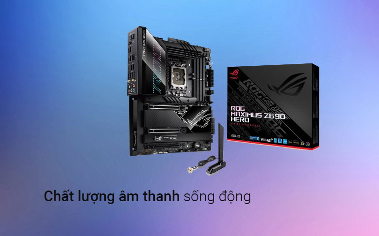 Mainboard ASUS ROG MAXIMUS Z690 HERO | Chất lượng âm thanh sống động