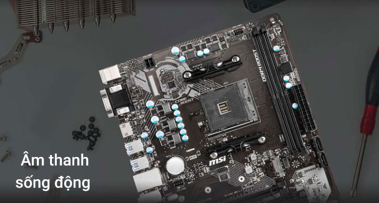 Bo mạch chính/ Mainboard MSI A320M PRO-VH | Âm thanh sống động