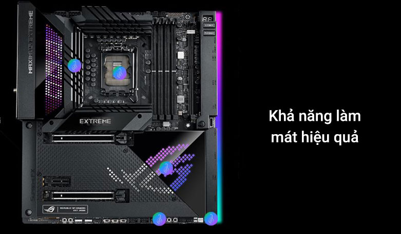 Mainboard ASUS ROG MAXIMUS Z690 EXTREME| Khả năng làm hiệu quả