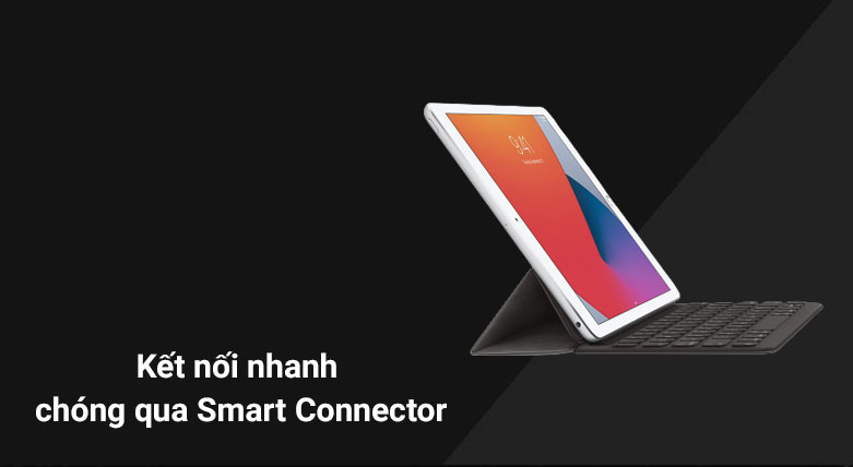 Bàn phím Smart Keyboard iPad 10.2 (MX3L2ZA/A)| Kết nối nhanh chóng