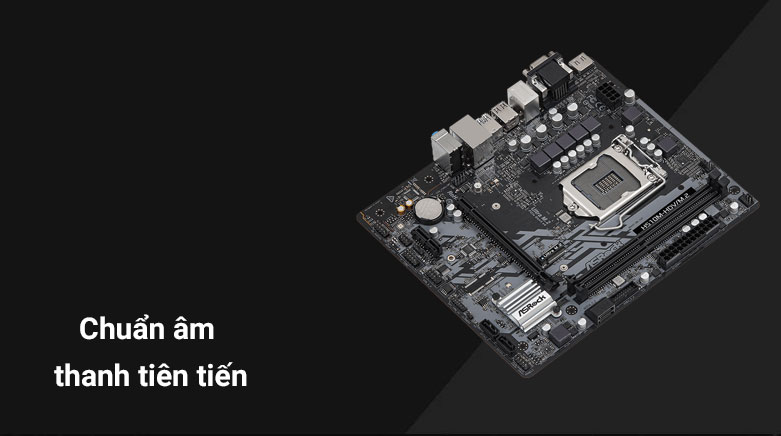 Bo mạch chính/ Mainboard Asrock H510M-HDV/M.2 (90-MXBFT0-A0UAYZ) | Chuẩn âm thanh tiên tiến