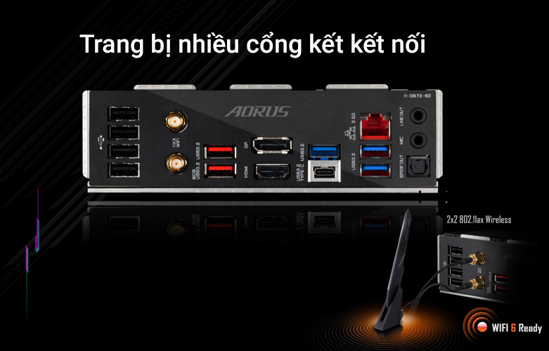 Bo mạch chính/ Mainboard Gigabyte Z690 A ELITE AX DDR4| Trang bị nhiều cổng kết nối