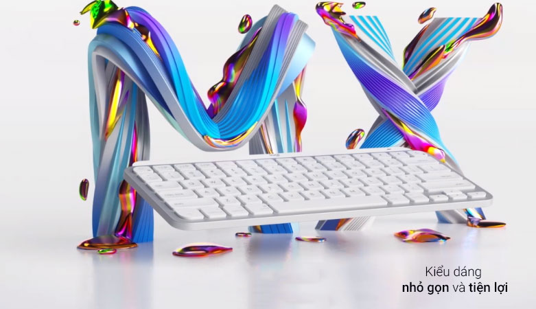 Bàn phím không dây Logitech MX Keys Mini For Mac | Kiểu dáng nhỏ gọn và tiện lợi