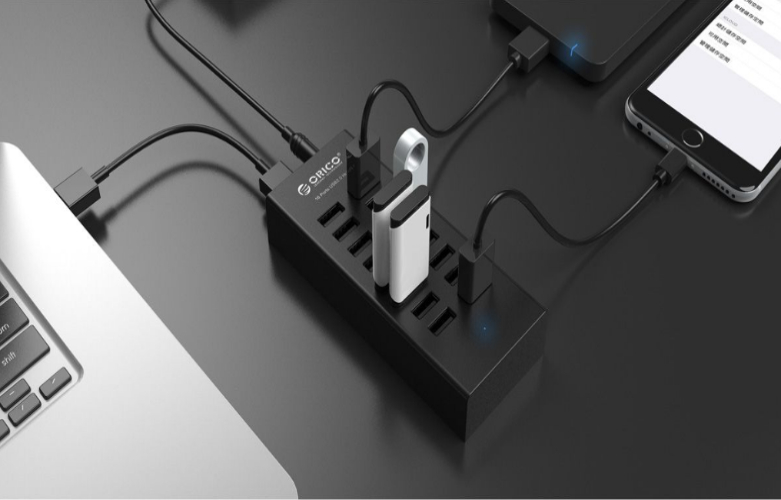 Hub USB 4 cổng 3.0 Orico TWU3-4A-BK | Thiết kế hoàn thiện cao cấp