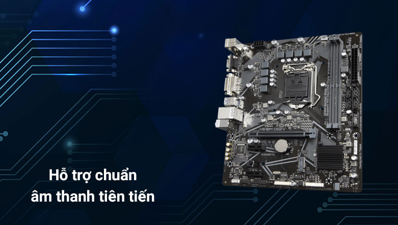 Bo mạch chủ/ Mainboard GIGABYTE H510M-DS2V | Hỗ trợ chuẩn âm thanh tiên tiến