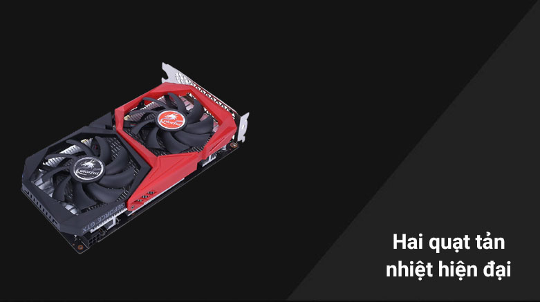 Card màn hình/ VGA Colorful GeForce GTX 1650 NB 4GD6-V | Hai quạt tản nhiệt hiện đại