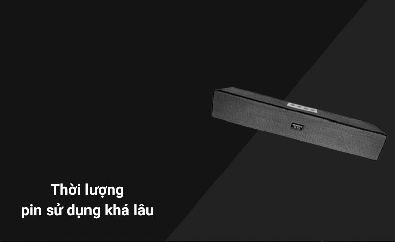 Loa Bluetooth SoundMax SB203/2.0| Thời lượng pin sử dụng khá lâu 