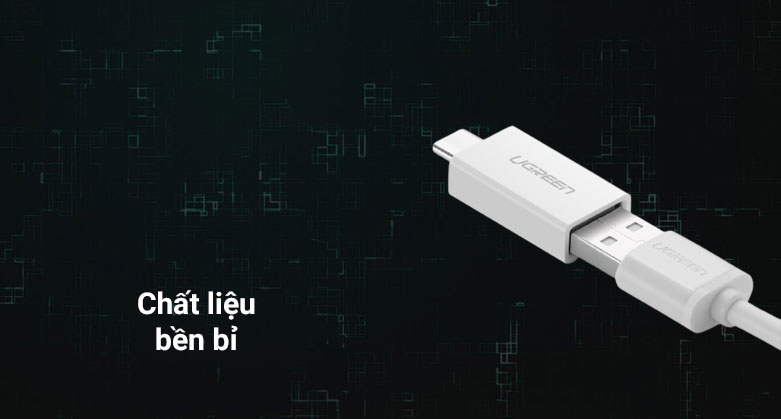 Đầu chuyển USB Type-C sang USB 3.0 Ugreen 30155 (Trắng) | Chất liệu bền bỉ