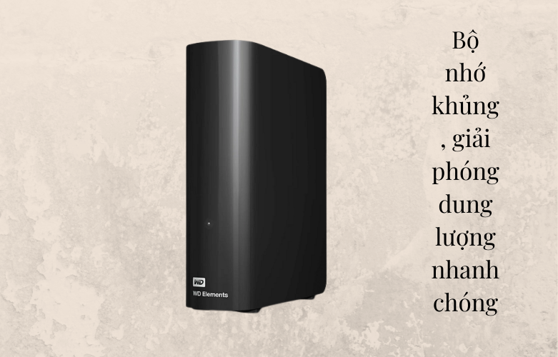 Ổ cứng gắn ngoài HDD WD Element - 10TB 3.5''| Tốc độ truyền tải cực nhanh
