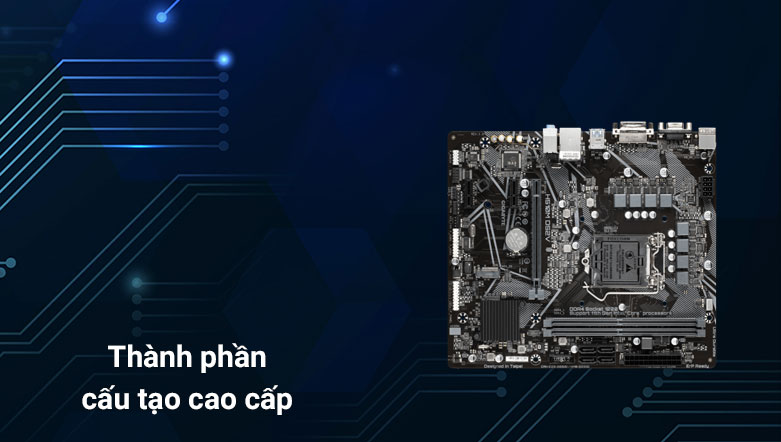 Bo mạch chủ/ Mainboard GIGABYTE H510M-DS2V | Thành phần cấu tạo cao cấp