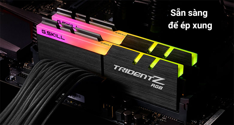 Ram G.Skill Trident Z RGB 16GB DDR4 3200MHz (F4-3200C16D-16GTZR) | Sẵn sàng để ép xung