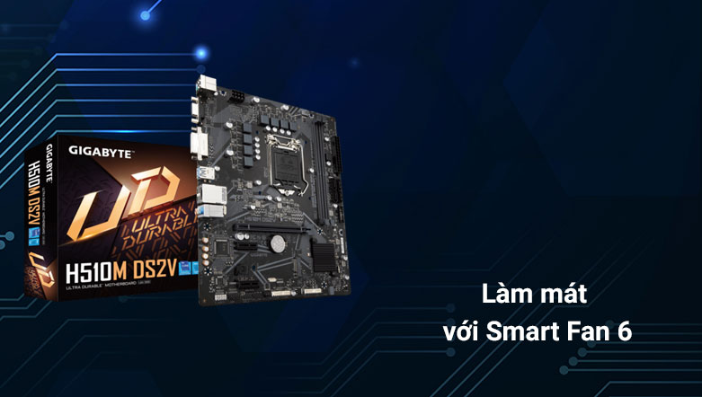 Bo mạch chủ/ Mainboard GIGABYTE H510M-DS2V | Tối ưu hiệu quả làm mát