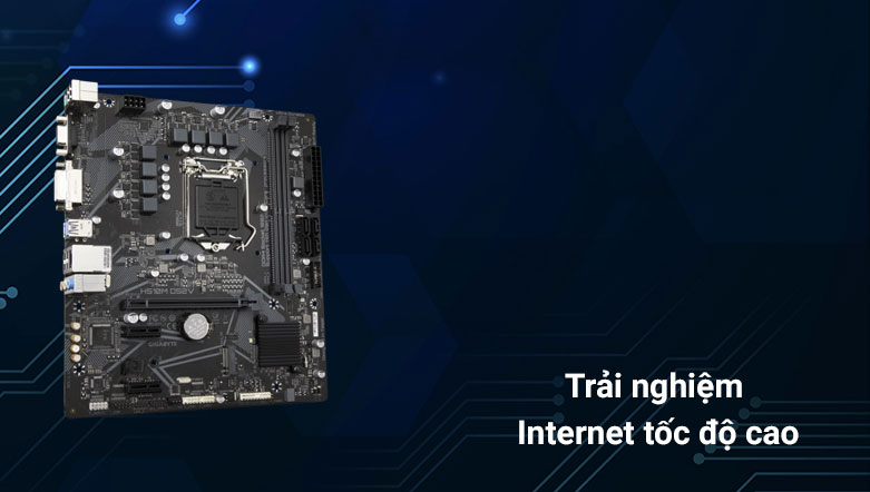 Bo mạch chủ/ Mainboard GIGABYTE H510M-DS2V | Trải nghiệm Internet tốc độ cao