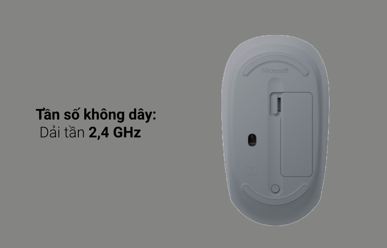 Chuột không dây Microsoft Bluetooth Camo (Xám trắng) | Tuổi thọ pin dài hơn