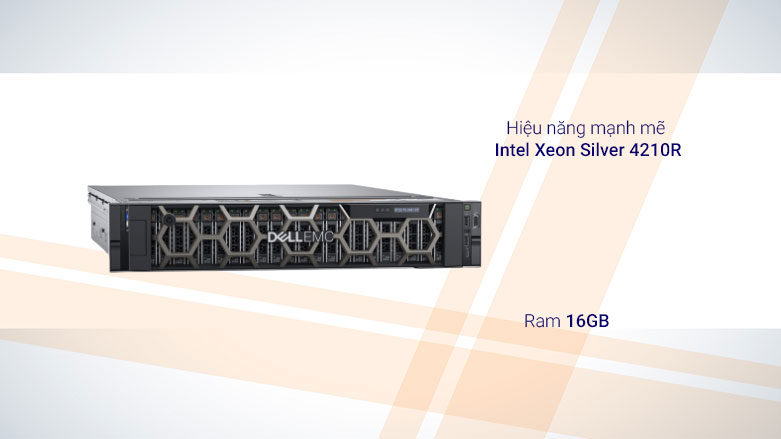 Máy chủ Server Dell PowerEdge R740 | Trang bị chip Intel Xeon Silver 4210R