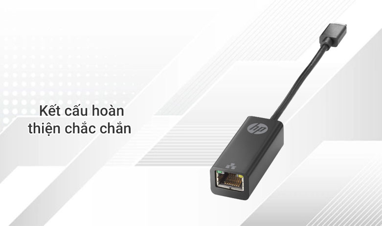 Cáp chuyển Type C to RJ45 HP DHC-CT208 8WW45AA| Kiểu dáng gọn nhẹ tiện lợi
