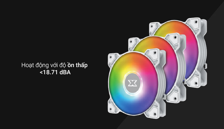 Quạt/ Fan case Xigmatek STARZ X20A Arctic | Hoạt động với độ ồn thấp