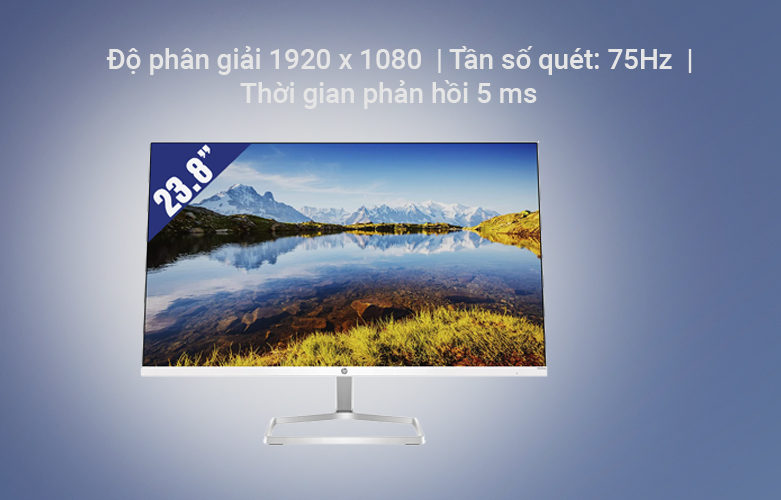 Màn hình LCD HP 23.8'' M24fwa (1920 x 1080, IPS, 75Hz, 5ms GtG, AMD FreeSync) | Hiển thị hình ảnh rõ ràng với chất lượng phân giải cao