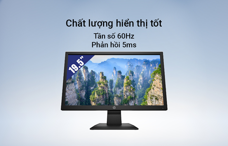 Màn hình LCD HP 19.5'' V20 (1600 x 900, TN, 60Hz, 5ms) | Chất lượng hiển thị tốt