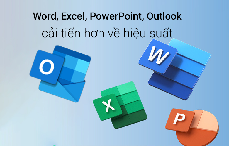 Phần mềm Microsoft Office Home and Business 2021 All Lng APAC EM PK Lic Online DwnLd NR | Cải tiến hơn về hiệu suất