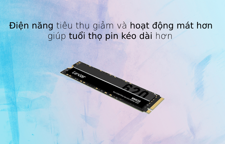 Ổ cứng SSD Lexar LNM620 256G M.2 Nvme PCIe Gen3x4 | Tốc độ dọc gấp 6 lần