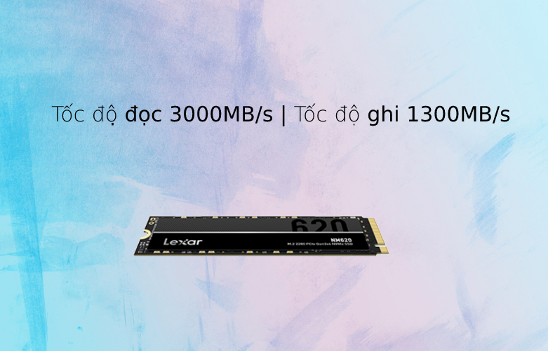 Ổ cứng SSD Lexar LNM620 256G M.2 Nvme PCIe Gen3x4 | Dung lượng 256GB