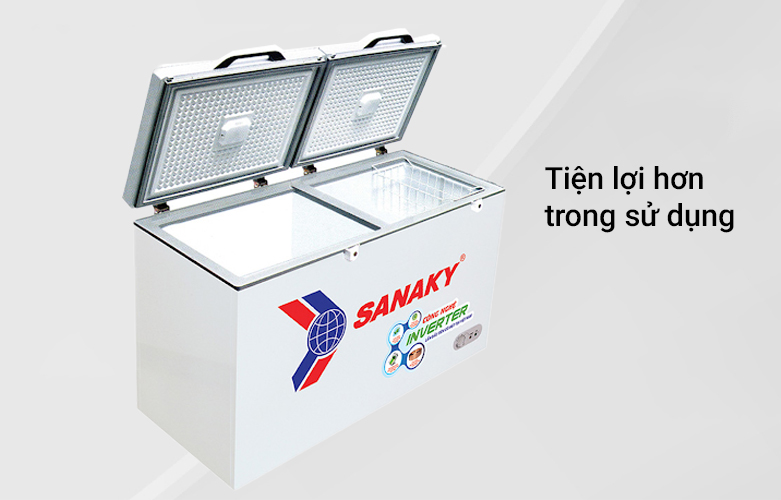 TỦ ĐÔNG SANAKY INVERTER 235 LÍT VH-2899A4K ĐỒNG | Tiện lợi hơn trong sử dụng