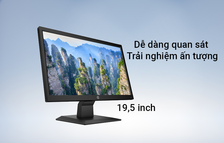 Màn hình LCD HP 19.5' V20 (1600 x 900, TN, 60Hz, 5ms) | Dễ dàng quan sát