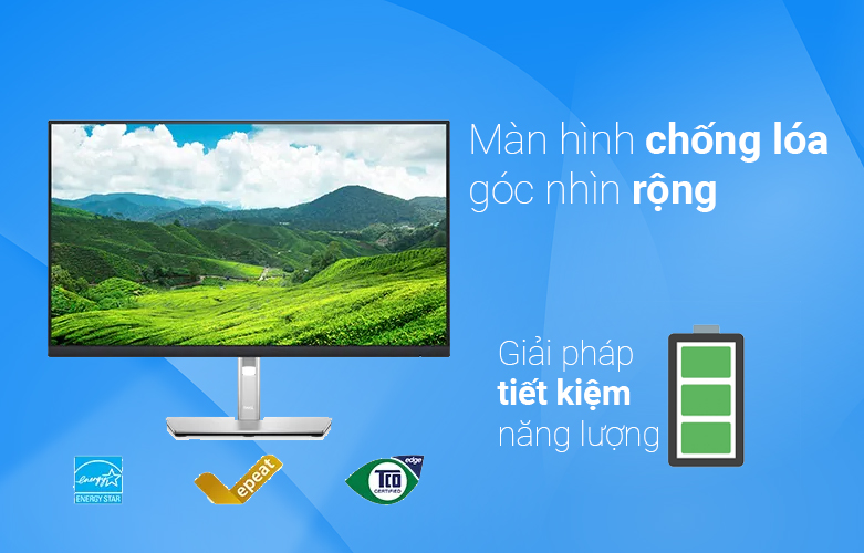 Màn hình LCD Dell 27'' P2722H (1920 x 1080, IPS, 60Hz, 5ms GtG) | Màn hình chống lóa, góc nhìn rộng