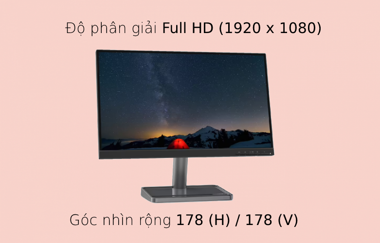 Màn hình LCD Lenovo 21.5'' L22i-30 | Kết nối đa dạng với thiết kế chắc chắn