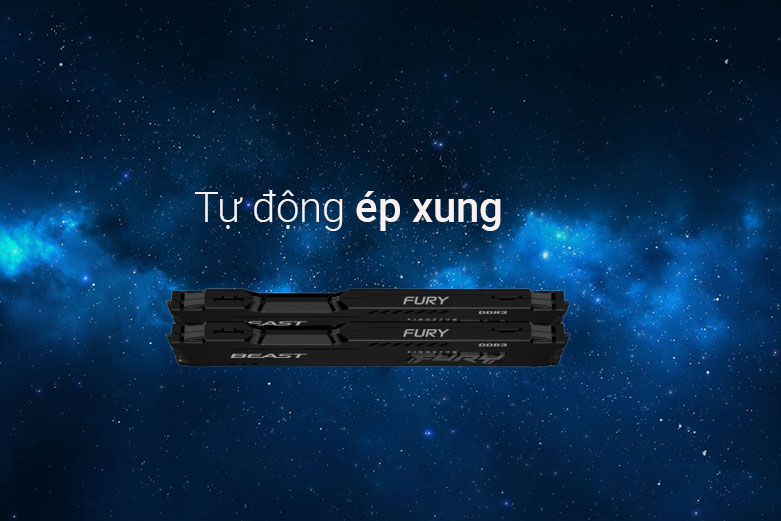 Bộ nhớ/ Ram Desktop Kingston Fury Beast 16GB (2x8GB) DDR4 2666Mhz | Ít tiêu tốn điện năng