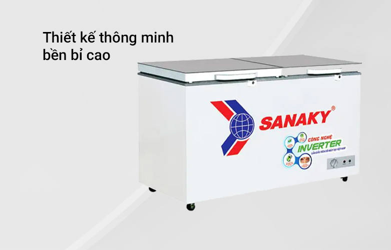 TỦ ĐÔNG SANAKY INVERTER 235 LÍT VH-2899A4K ĐỒNG | Thiết kế thông minh bền bỉ cao